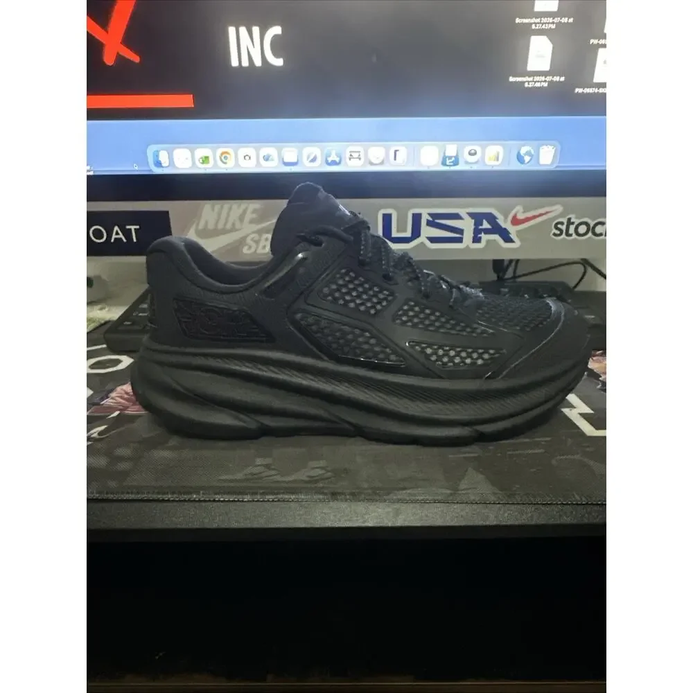 New Women's Size 6.5 Hoka Clifton One 9 Black Running 1155370-BBNB Men's 5.5